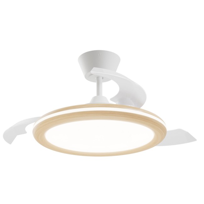 LED ceiling fan retractable blades Bombay Estilo S CCT Dim (26+9W)