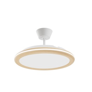 LED ceiling fan retractable blades Bombay Estilo M CCT Dim (32+12W)