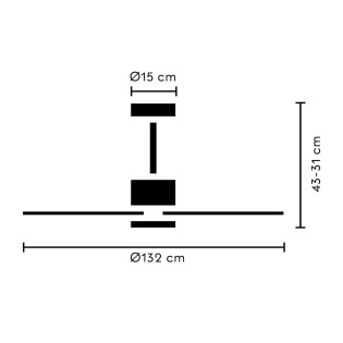 Ivy Neo White L CCT Dimmable LED Ceiling Fan (7W)