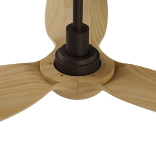 Ivy Neo Rust Brown L CCT Dimmable LED Ceiling Fan (7W)