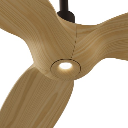 Ivy Neo Rust Brown L CCT Dimmable LED Ceiling Fan (7W)