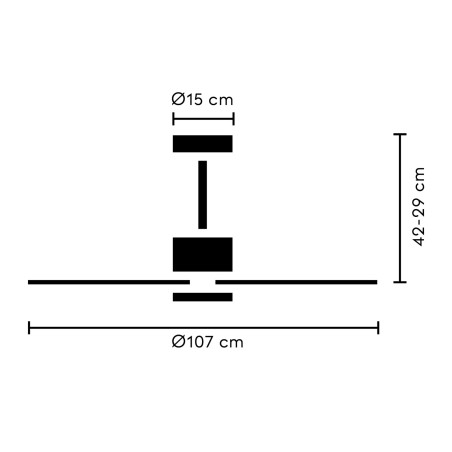 Balcony Neo M CCT Dim LED Ceiling Fan (18W)