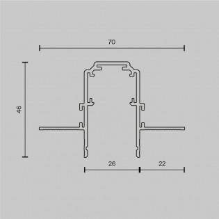 copy of Carril magnético empotrable Exility (2 metros)