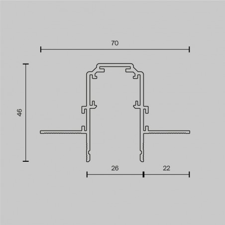 copy of Carril magnético empotrable Exility (2 metros)