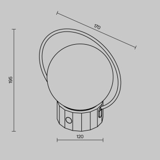 copy of Aplique de pared de exterior LED Shatter (2W)