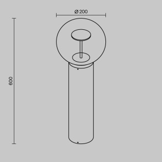 Outdoor LED Bollard Lamp Velora (8W)