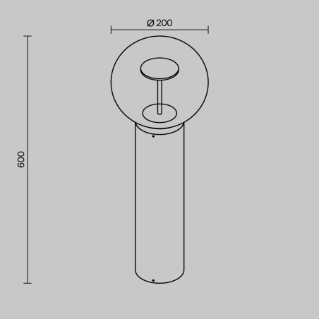 Outdoor LED Bollard Lamp Velora (8W)