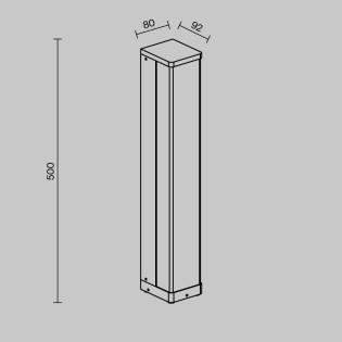 Outdoor LED Bollard Lamp Floeva (9W)