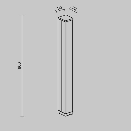Outdoor LED Bollard Lamp Floeva (18W)