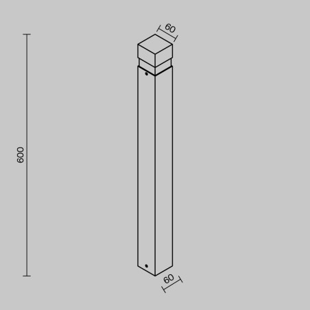 copy of Aplique de pared de exterior LED Shatter (2W)