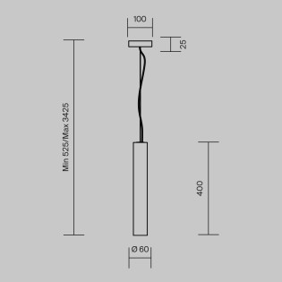 Basic Texture LED Pendant Lamp (5W)