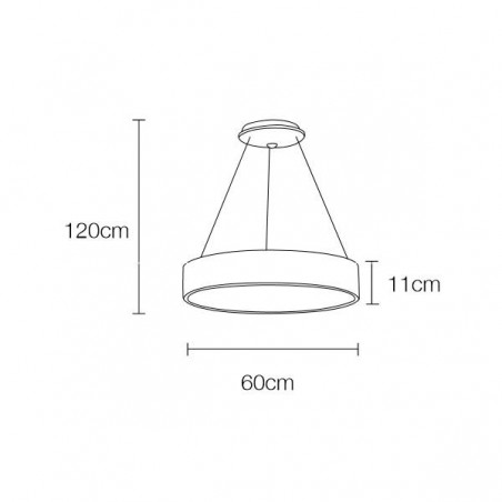 Lámpara de techo LED Anneau D'Or