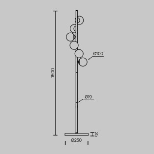 Dallas Floor Lamp (6 lights)