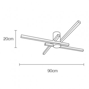 Plafón LED Fidelia 2