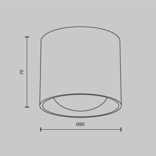LED Lens Surface-Mounted Bathroom Light (15W