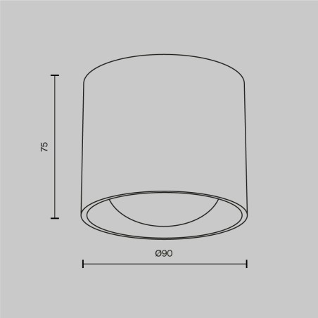 copy of Lámpara de techo LED Yin (15W)