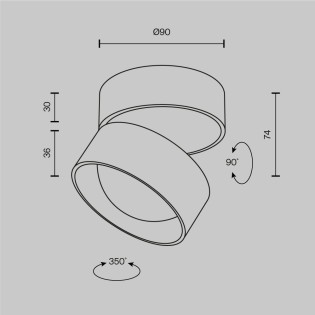 Lens Surface LED Spotlight (12W)