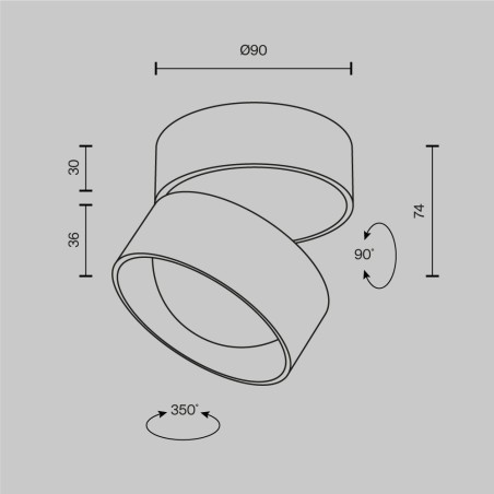 copy of Lámpara de techo LED Yin (15W)