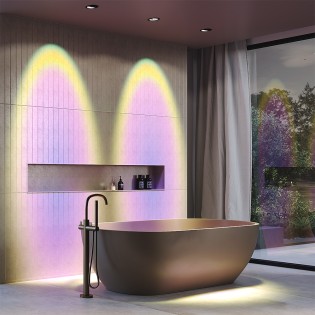 LED Bathroom Ceiling Recessed Light Lens (12W)