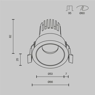 copy of Empotrable de techo LED Round (7W)