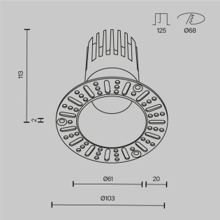 copy of Empotrable de techo LED Round (7W)