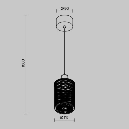 Outdoor LED Pendant Lamp Latticea (6W)