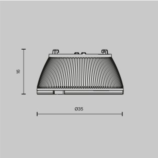 Lens for Dip recessed ceiling light