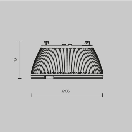 Lens for Dip recessed ceiling light