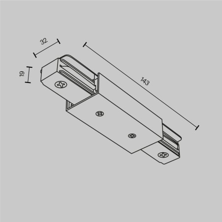 Connector for single-phase rail Unity