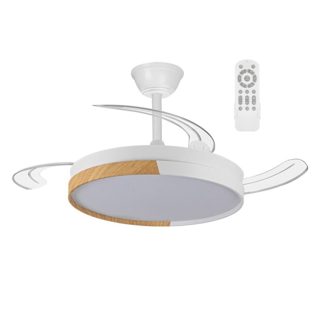Ventilador LED aspas plegables Pro CCT Dim (45W)