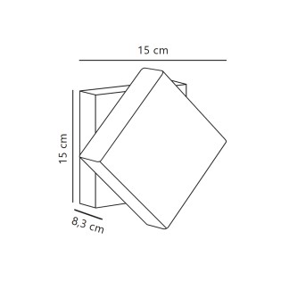 Drehbare LED-Außenwandleuchte (13W)