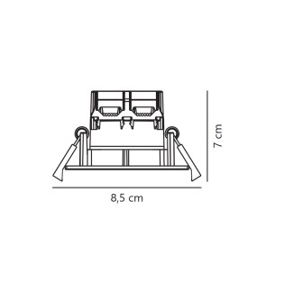 Smart Gold LED-Einbaudownlight (4,70 W)