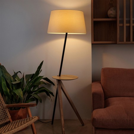 Treewood Tray Tripod Floor Lamp