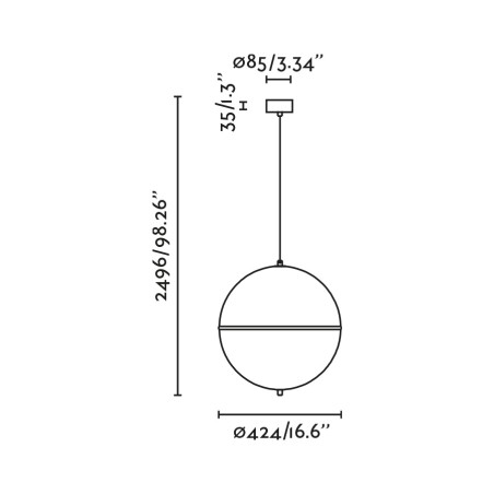 Pendant Lamp Dome M