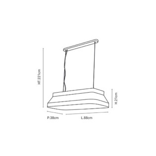 Pendant Lamp Square (3 lights)