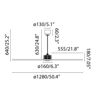 copy of Ventilador de techo LED Amelia Dimmable (20W)