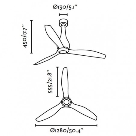 MINI-ETERFAN Ventilator mit Licht