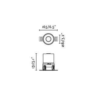Fresh IP65 frameless outdoor recessed light
