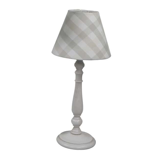 Klassische karierte Tischlampe