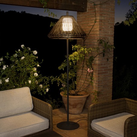 Saigon Wicker Outdoor Stehleuchte