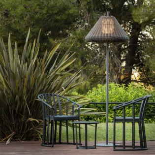 Saigon Wicker Outdoor Stehleuchte