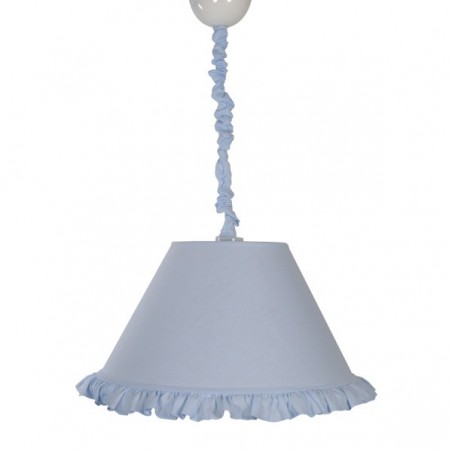 Pendant light linen LUCA Blue