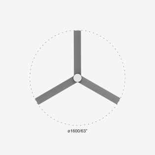 LED ceiling fan Cruiser XL CCT Dim (20W)
