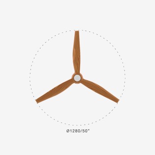 Deckenventilator Just Fan (schwarze Blätter)