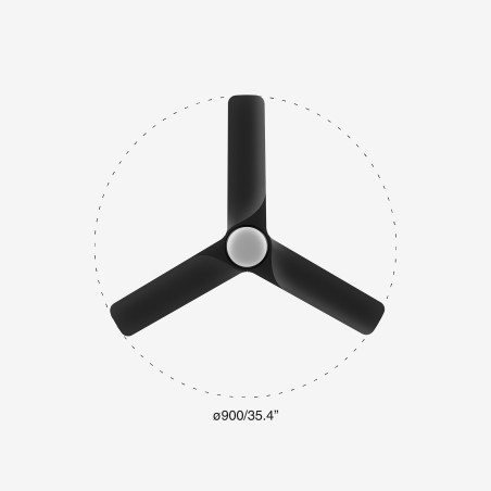 Ventilador de techo LED Hey CCT (18W)