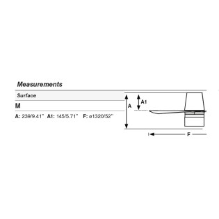 LED Ceiling Fan Punt TUB TEK M (10W)
