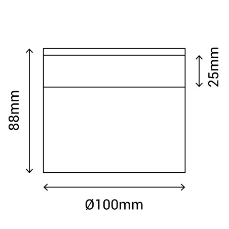 copy of Plafón de techo LED para baños Nilo 2CCT (12W)