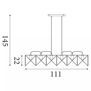 Ceiling lamp Anthea (6 lights)