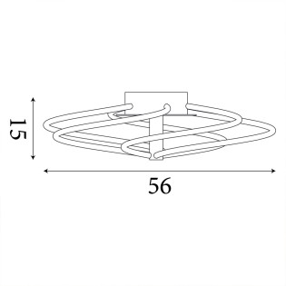 Ceiling Flush light LED Bardot (40W)