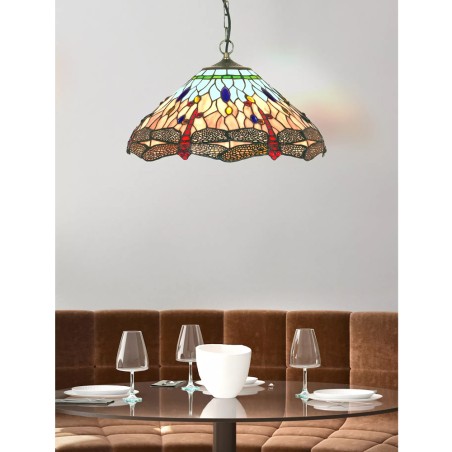 Ceiling lamp Tiffany Dragonfly
